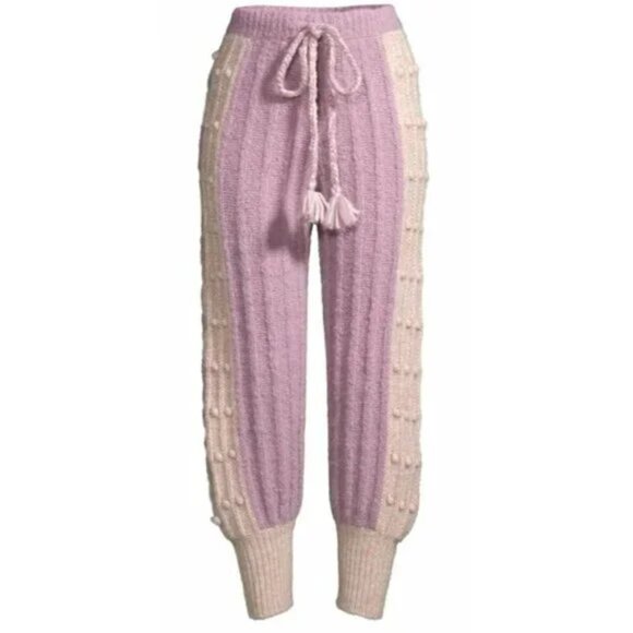 LoveShackFancy Landana Knit Joggers - Picture 1 of 4